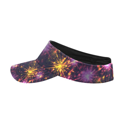 Firework Print Design LKS303 Unisex Sun Visor