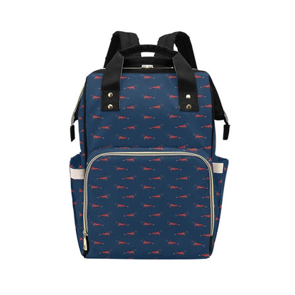 Shrimp Print Design LKS305 Diaper Bag Backpack