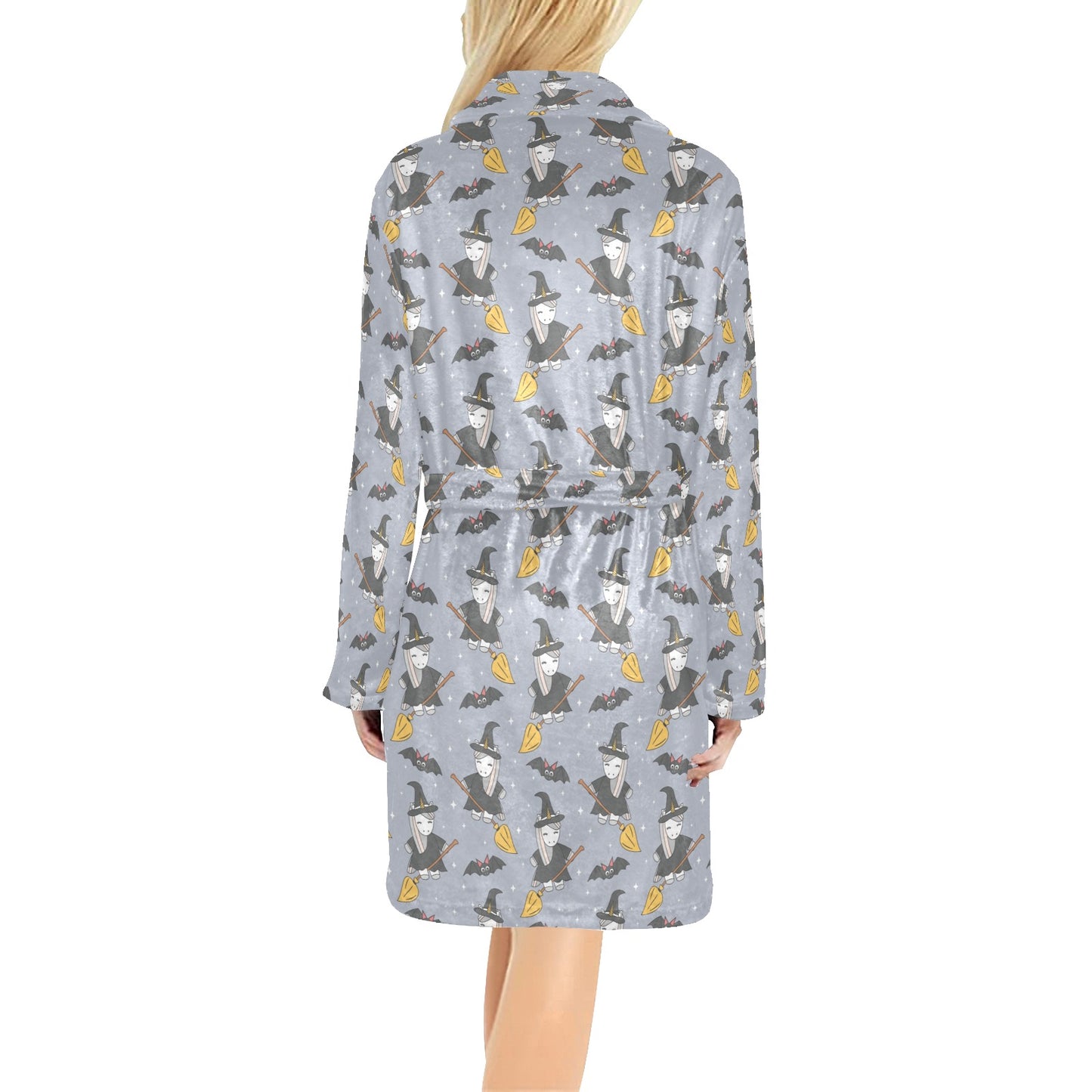 Witch Print Design LKS307 Women's Fleece Robe