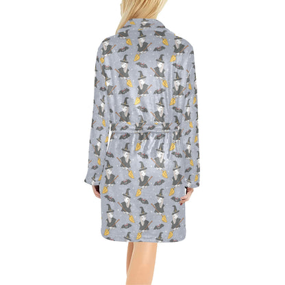 Witch Print Design LKS307 Women's Fleece Robe