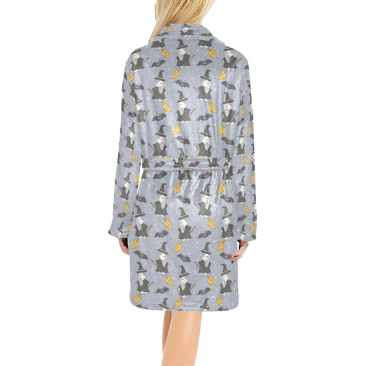 Witch Print Design LKS307 Women's Fleece Robe