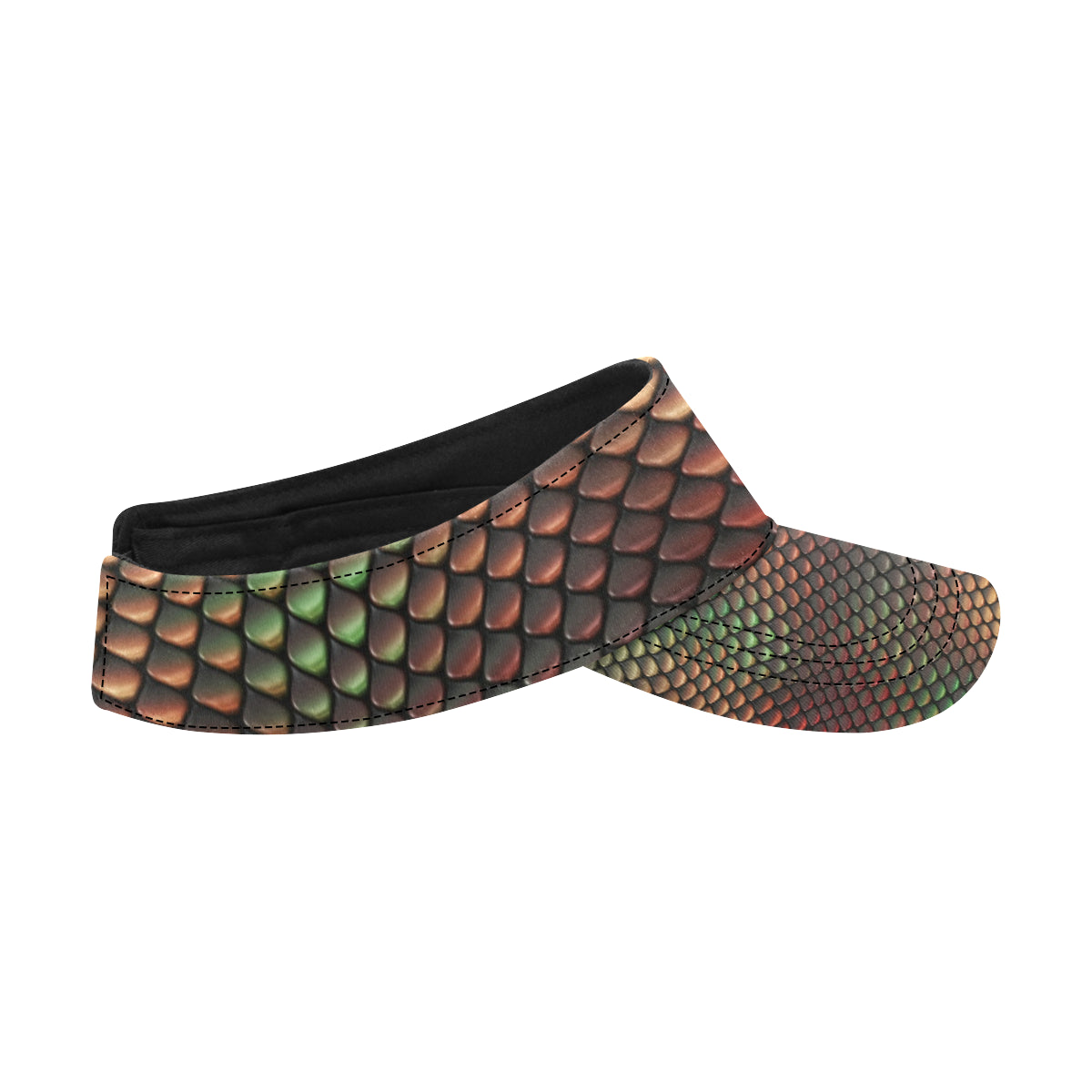 Snake Skin Colorful Print Unisex Sun Visor