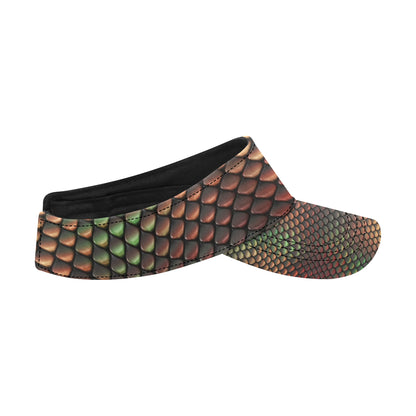 Snake Skin Colorful Print Unisex Sun Visor