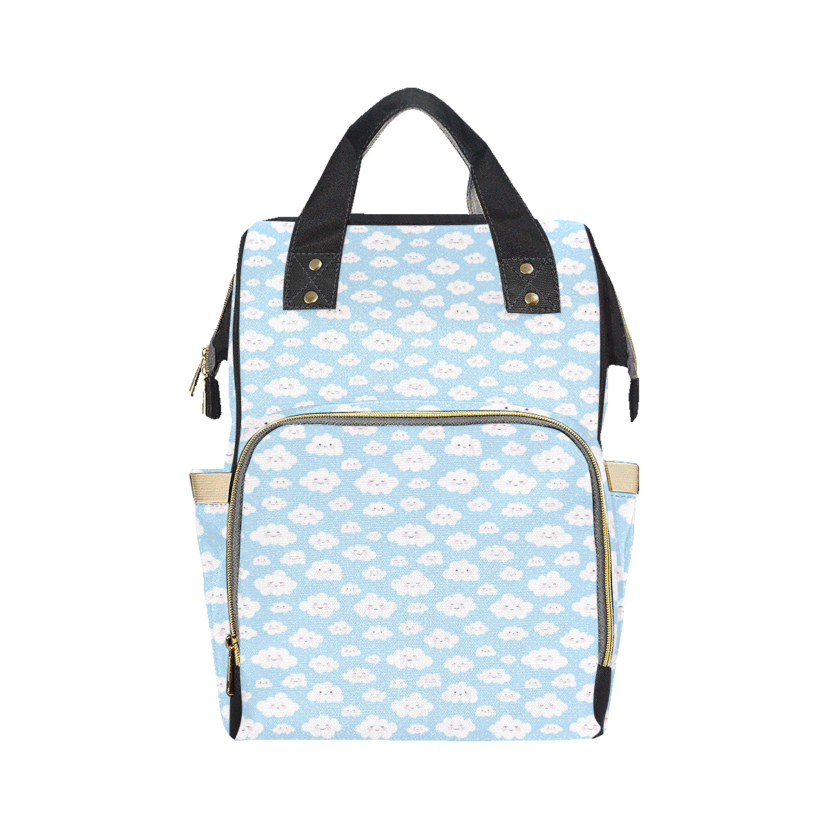 Cloud  Pattern Print Design 02 Diaper Bag Backpack