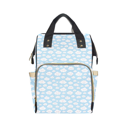 Cloud  Pattern Print Design 02 Diaper Bag Backpack