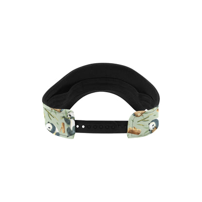 Panda Bear Design Bamboo Print Unisex Sun Visor