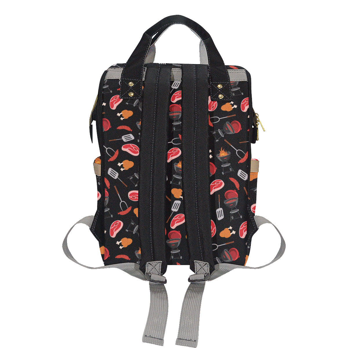 Barbecue Pattern Print Design 04 Diaper Bag Backpack