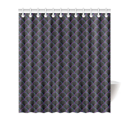 Mermaid Pattern Print Design 09 Shower Curtain