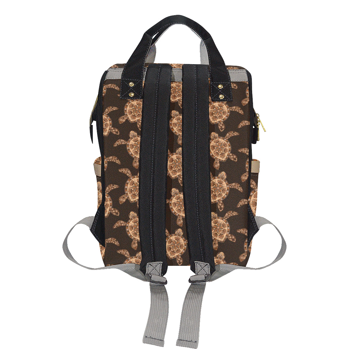 Tribal Sea Turtle Pattern Print Design T09 Diaper Bag Backpack