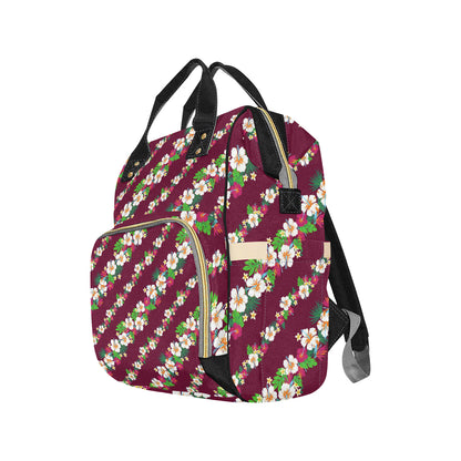 Hawaiian Themed Pattern Print Design H06 Diaper Bag Backpack
