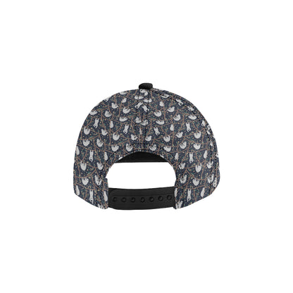 Sloth Happy Design Themed Print Snapback Cap