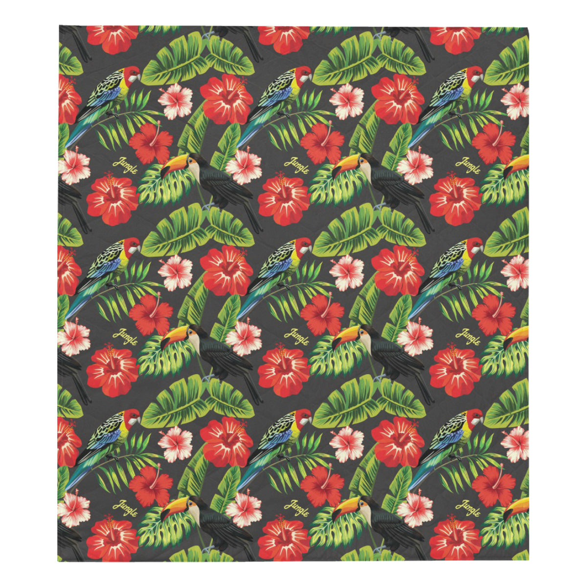Tropical Flower Pattern Print Design TF04 Premium Quilt