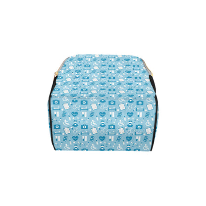 Medical Pattern Print Design 05 Diaper Bag Backpack