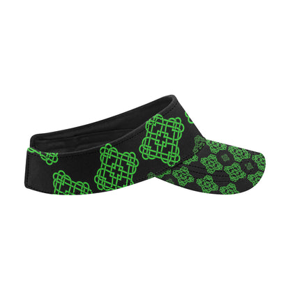 Celtic Knot Green Neon Design Unisex Sun Visor