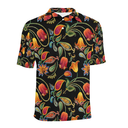 Tulip Boho Pattern Print Design TP09 Men Polo Shirt
