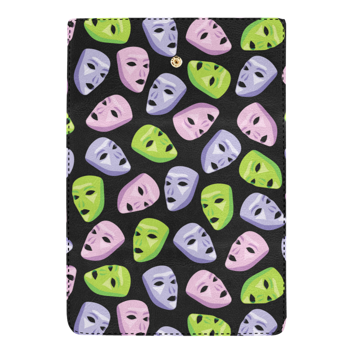 Acting Mask Pattern Print Design 04 Women's Trifold Wallet