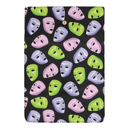 Acting Mask Pattern Print Design 04 Women's Trifold Wallet