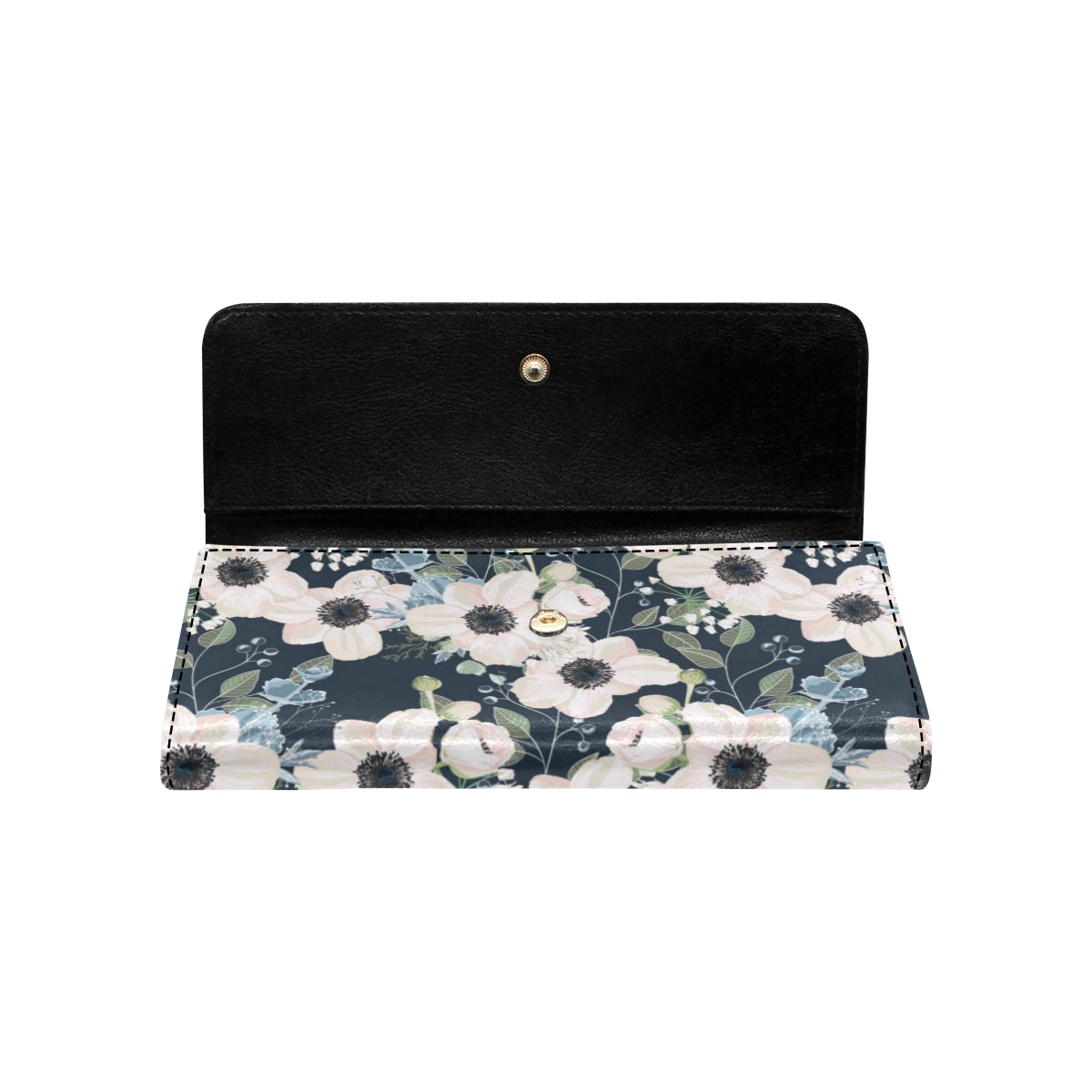 Anemone Pattern Print Design AM02 Women's Trifold Wallet