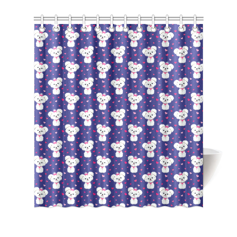 Maltese Pattern Print Design 02 Shower Curtain