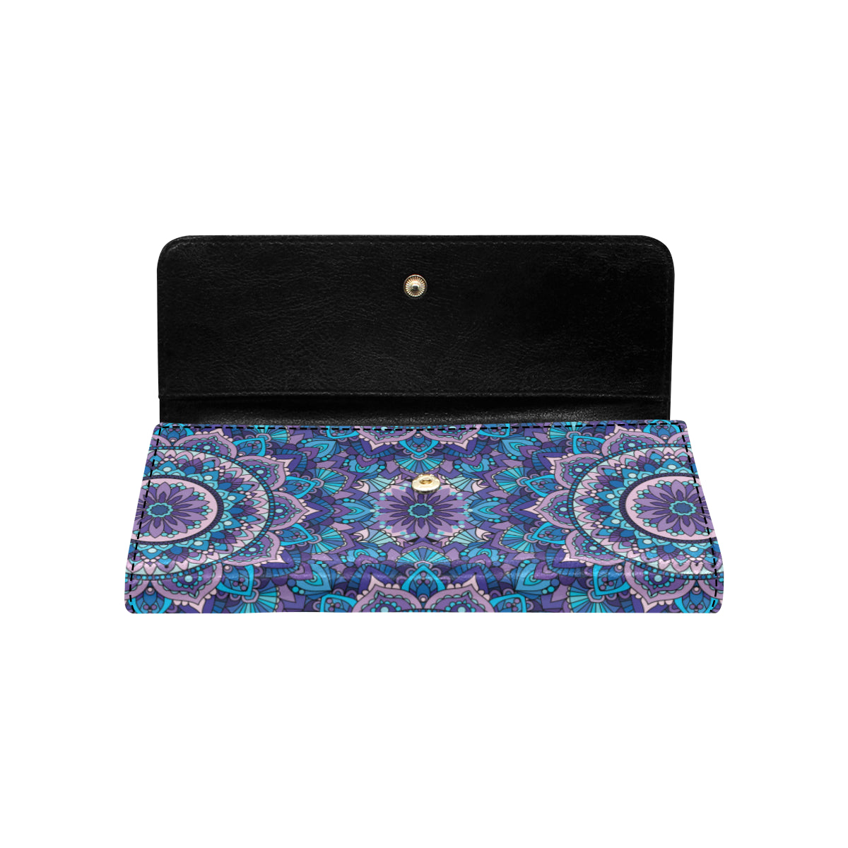 Mandala Pattern Print Design 04 Women's Trifold Wallet