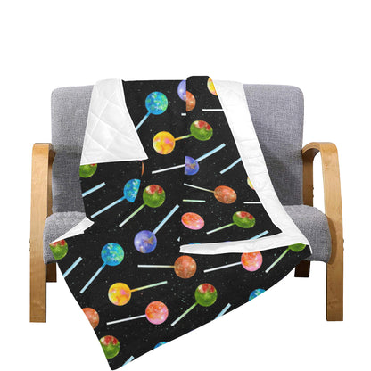 Lollipop Pattern Print Design LL04 Premium Quilt