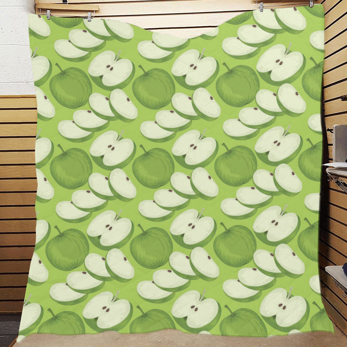 Apple Pattern Print Design AP010 Premium Quilt