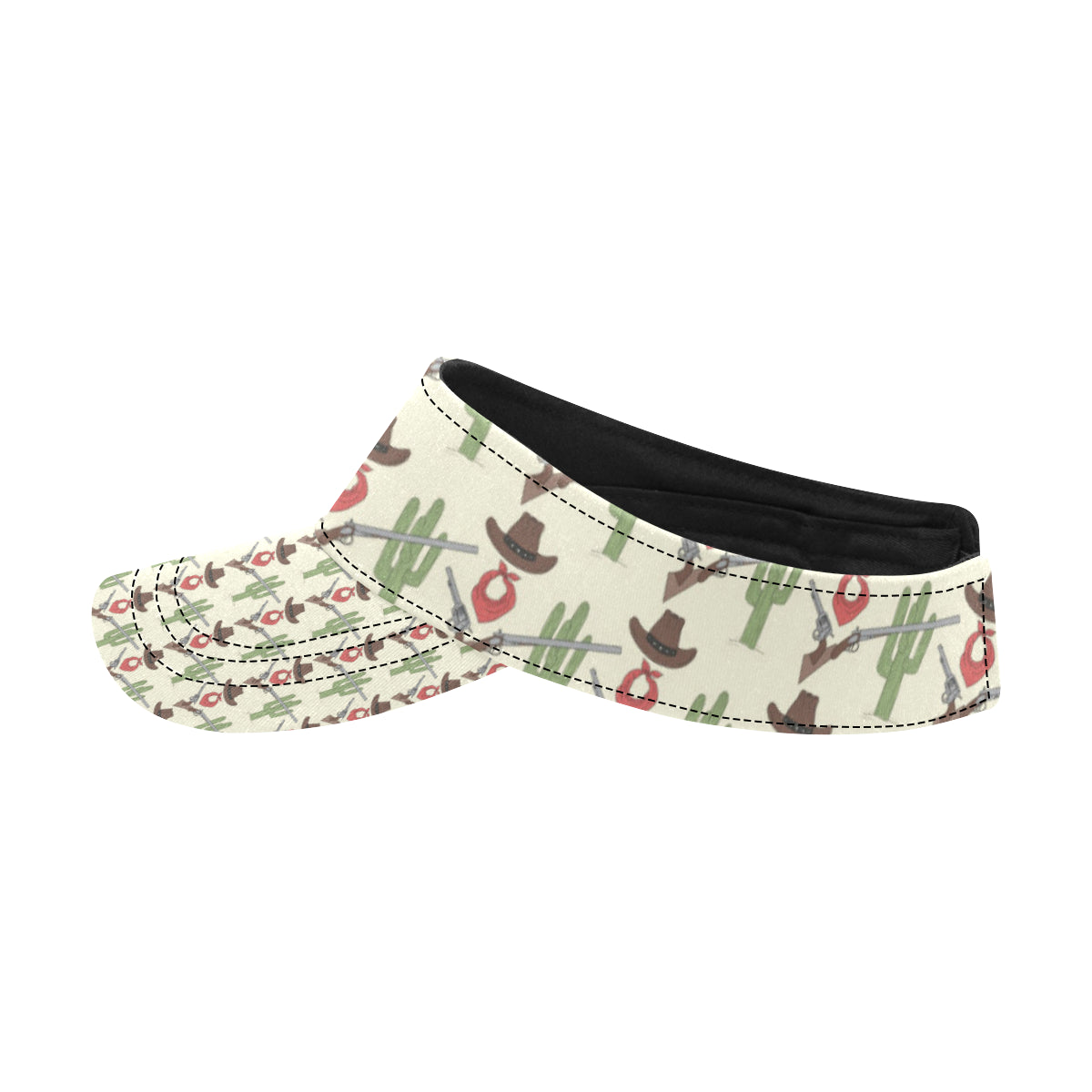 Western Cowboy Print Unisex Sun Visor
