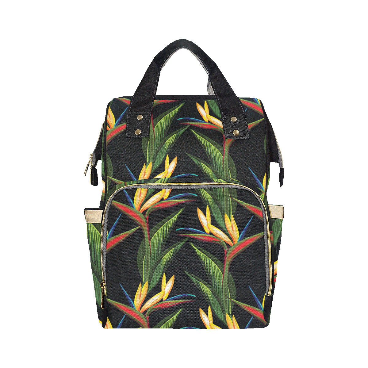 Bird Of Paradise Pattern Print Design BOP012 Diaper Bag Backpack