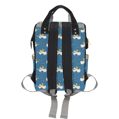 Angel Pattern Print Design 08 Diaper Bag Backpack