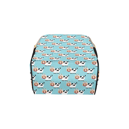 Cattle Cute Pattern Print Design 01 Diaper Bag Backpack