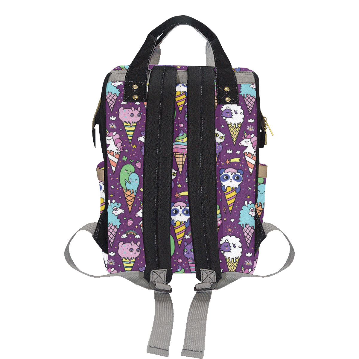 Ice Cream Pattern Print Design IC07 Diaper Bag Backpack