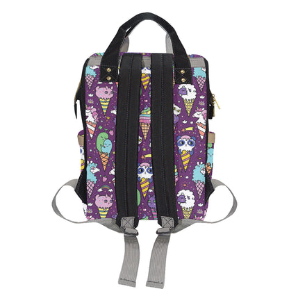 Ice Cream Pattern Print Design IC07 Diaper Bag Backpack