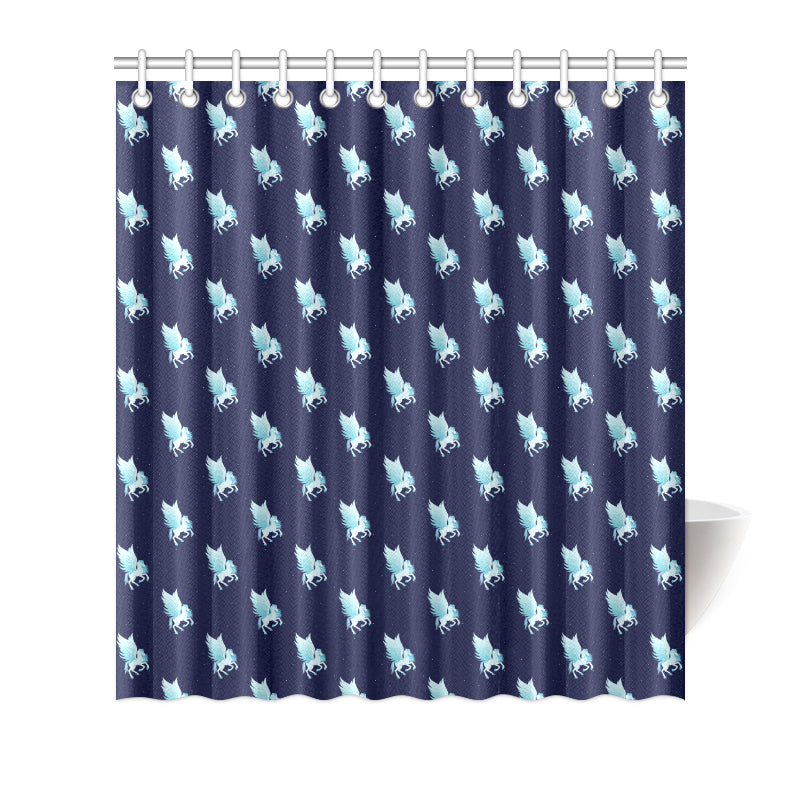 Pegasus Pattern Print Design 03 Shower Curtain