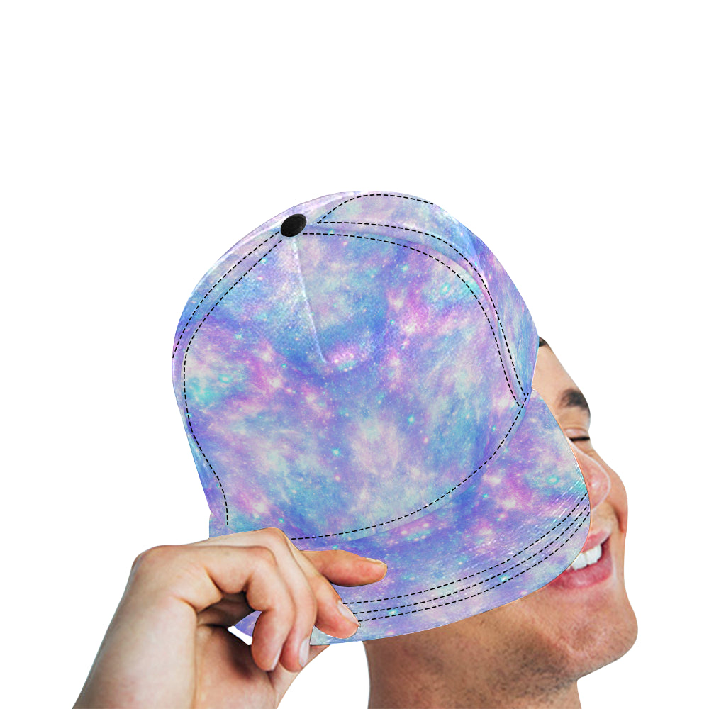 Galaxy Stardust Pastel Color Print Snapback Cap