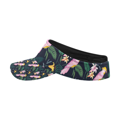 Cockatoo Pattern Print Design 03 Unisex Sun Visor