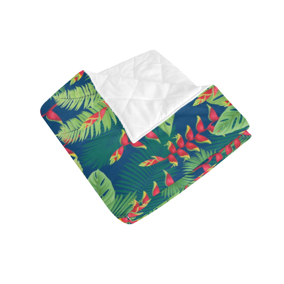 Heliconia Pattern Print Design HL08 Premium Quilt