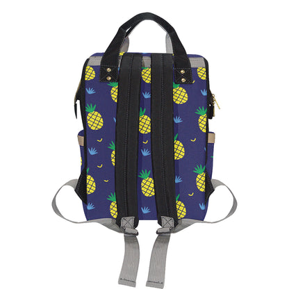 Pineapple Pattern Print Design A01 Diaper Bag Backpack
