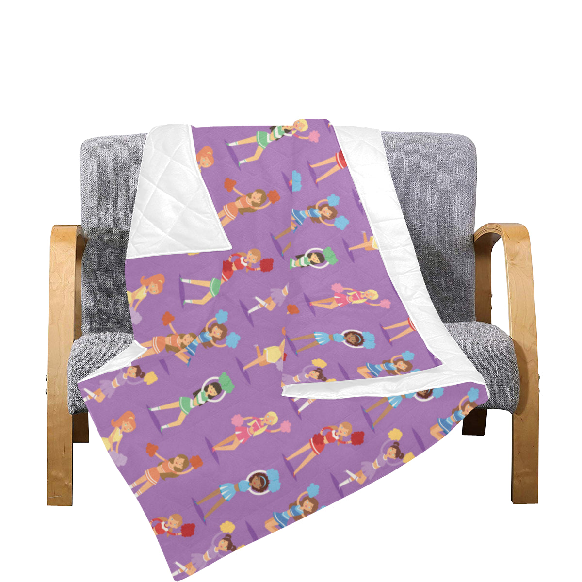 Cheerleader Pattern Print Design 02 Premium Quilt