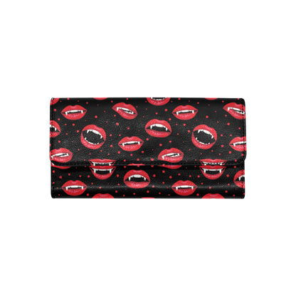 Halloween Pattern Print Design 01 Women's Trifold Wallet