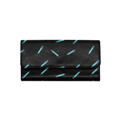 Phlebotomist Pattern Print Design A04 Women's Trifold Wallet