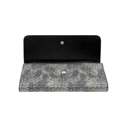 Camouflage Fern Pattern Print Design 05 Women's Trifold Wallet