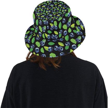 Blueberry Pattern Print Design BB03 Unisex Bucket Hat