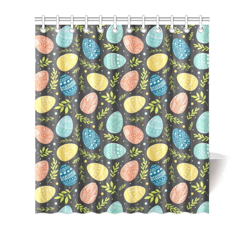 Easter Eggs Pattern Print Design RB01 Shower Curtain