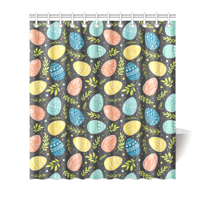 Easter Eggs Pattern Print Design RB01 Shower Curtain