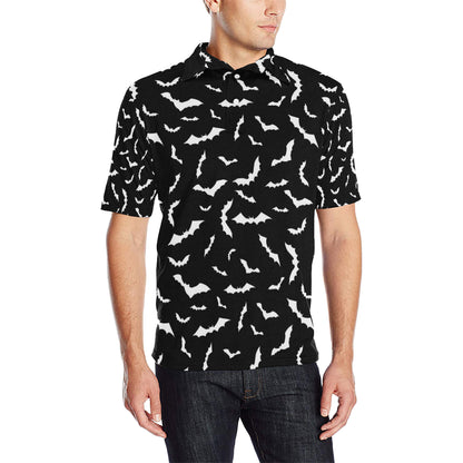 Bat Pattern Print Design 05 Men Polo Shirt