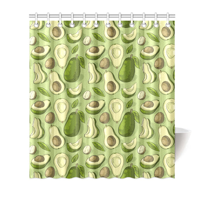 Avocado Pattern Print Design AC03 Shower Curtain