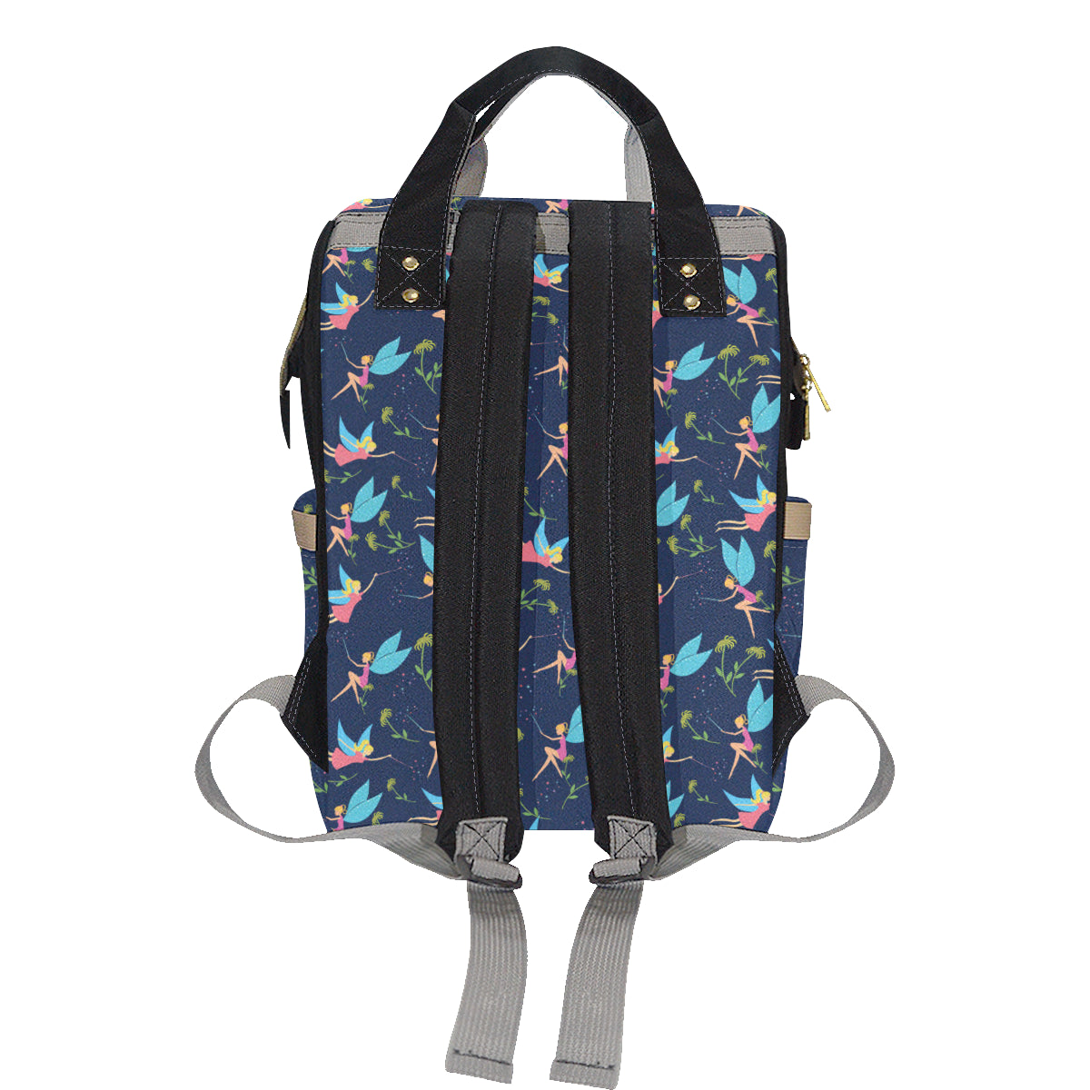 Fairy with flower Print Pattern Diaper Bag Backpack