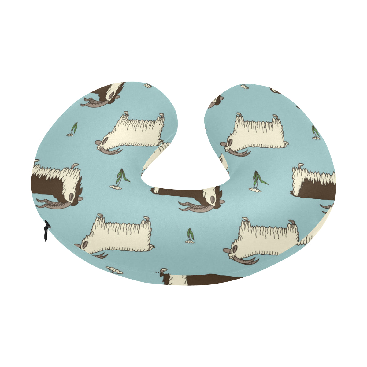 Goat Pattern Print Design 02 U-Shaped Travel Neck Pillow