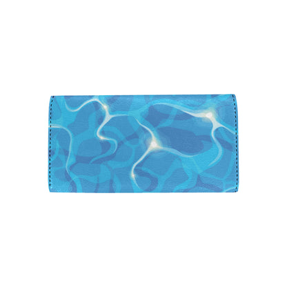 Ocean Reflex Pattern Print Design A02 Women's Trifold Wallet