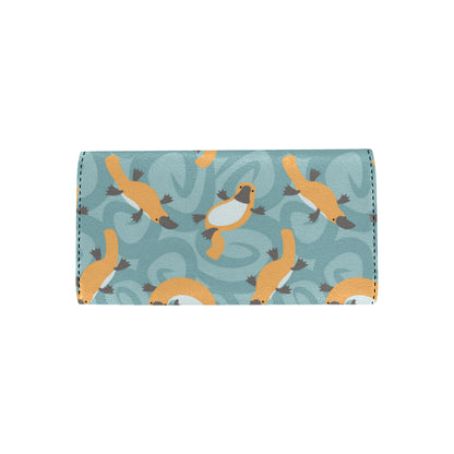 Platypus Pattern Print Design A01 Women's Trifold Wallet
